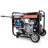 Diesel Stromerzeuger 5KW | 1 Phasen Dieselgenerator 230V | Diesel...