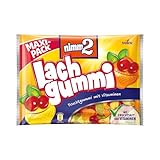 nimm2 Lachgummi – 1 x 376g Maxi Pack – Fruchtgummi mit Fruchtsaft und...