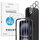 OMOTON für iPhone 16 für Panzerglas mit Rahmen-Installationshilfe,...