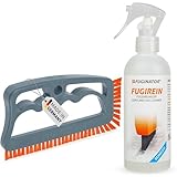 Fuginator | Fugenbürste grau/orange inkl. Fugenreiniger 250 ml -...