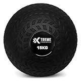 Xtreme Fitness Slam Ball 15 kg, Rutschfester Medizinball für...