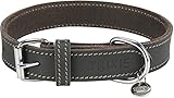TRIXIE Rustic Halsband Leder Größe S–M: Halsumfang 34–40 cm/25 mm in...
