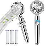 Handbrause Kiyaosoka Hochdruck Duschköpfe Turbo Ventilator 360 Grad...