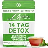 Detox Tee Zum Abnehmen, Abnehmtee – 14 Stück Natürlicher Kräuter Tees...