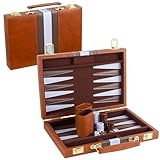 Backgammon-Set für 2 Spieler. Klassisches Backgammon-Set für Erwachsene....