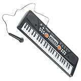 DRESSOOS Kinder E Piano 49 Tasten Multifunktionales Elektrisches Keyboard...