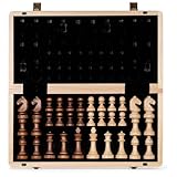 A&A Magnetisches Schach-Set aus Holz, 38,1 cm, klappbares Brett, 7,6 cm,...