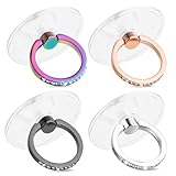 Ymapinc 4 Stück Handy Ring Halterung 360° Drehbarer Handyringhalter...