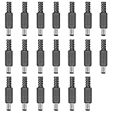 SHEEPPING 20 Stück DC-Stecker DC-Hohlstecker Adapter 5.5 mm x 2.1 mm DC...