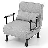 RELAX4LIFE Schlafsessel 4 in 1, Schlafsofa mit Bettfunktion, Klappsessel...