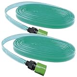 Royal Gardineer Rasensprinkler Schlauch: 2er-Set Schlauch-Regner zur...