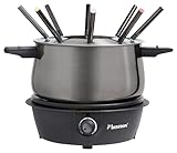Bestron elektrisches Fondue Set für bis zu 8 Personen, mit 8x Fonduegabeln...