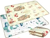 HUMBI Spielmatte Baby, Krabbelmatte, EPE Schaumstoff, Doppelseitig,...