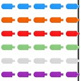 30 Stück Kabeletiketten Kabel, 6 Farben Wiederverwendbare Beschriftbar...