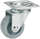 Dörner + Helmer Möbel-Lenkrolle, 36mm x 15mm, Kunststoffrad, 35kg...