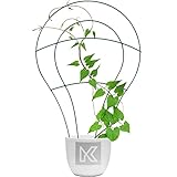 KADAX Blumengitter aus Stahl, 3er Set, Rankgitter, Rankhilfe für...