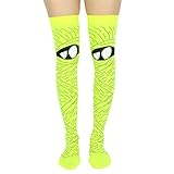 XAGMODSHN Oberschenkelhohe Strümpfe für Damen, bedruckt, lange Röhre,...