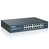 YuanLey 18 Port Gigabit PoE Switch, 16 PoE+ Port 1000 Mbps, 2 Gigabit...