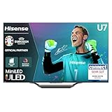 Hisense 65U7NQ 164cm (65 Zoll) Fernseher, 4K Mini LED ULED HDR Smart TV,...