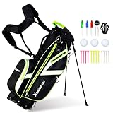 XDriveMax Golf-Standtasche, leichte Golftasche mit Ständer für Männer...