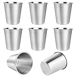 8 Stück Edelstahlbecher, 260ml Edelstahl Becher, Camping Becher,...
