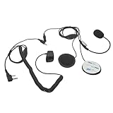 HELETUL Walkie-Talkie-Helm-Headset, 2-polig, 2-Wege-Radio-Set, Ohrhörer,...