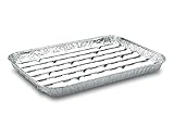 100 Stk. Alu-Grillpfanne Grillschalen BBQ, 34.4 x 22.4cm, mehrfach...