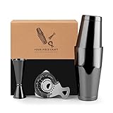 Jettory Boston Shaker Set - 4-teiliges Cocktail Shaker-Kit mit 18/28 oz...