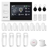 XNY Voller Touchscreen Funk Alarmanlage Haus,4G Haus Alarmanlage Komplett...