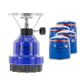 Magnum Campingkocher inkl. 4 Gaskartuschen - robuster Gaskocher mit...