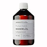 wesentlich. Mandelöl kaltgepresst 500ml | 100% reines Öl ohne Zusätze |...