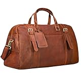 STILORD Vega Reisetasche Leder Cognac Weekender Damen Herren Vintage...