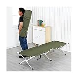 HUFIREHU Campingbett Karpfenliege Feldbett Mit Matratze Relaxliege...
