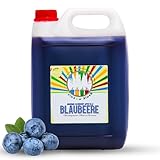 Rainbow Slush Sirup AZO FREI | Geschmack Blaubeere | Konzentrat für Slushy...