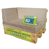 Pillows24 - Palettenkissen 3-teiliges Set aus Cordstoff | Sitzkissen &...