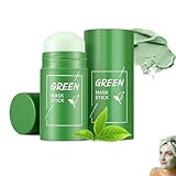 2 Stück Green Mask Stick,Green Grüne Tee -Reinigungsmaskenstock,Deep...