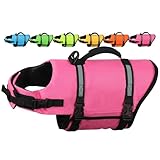 AMZNOVA Rip Stop Hundeschwimmweste, Schwimmweste Hund für Bootfahren,...