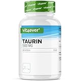 Taurin - 240 Kapseln - Hochdosiert mit 1500 mg pro Tagesportion - 99%...