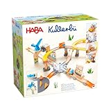 HABA Kullerbü Spielbahn Große Baustelle - Bunte Holz-Kugelbahn mit...