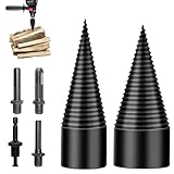 Forbabe Holzspalter Bohrer Set 42mm + 32mm Holzspalter Schraube Kegel mit 4...