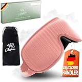 OMNIRELEXX Schlafmaske Frauen – Atmungsaktive Schlafbrille – Bequeme...