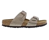 Birkenstock Sydney Damen Sandalen, Taupe Hellbraun Schwarz, 10 Women/8 Men