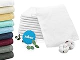 ZOLLNER 10er Set Waschhandschuhe in 16x21 cm - saugstarke und weiche...