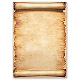 20 Blatt Briefpapier Antik & History PERGAMENT - DIN A4 Format -...