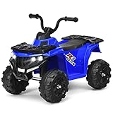 COSTWAY 6V Elektro Kinderquad mit Scheinwerfern, Mini Elektroquad mit...