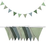 TNSLAND Girlande Wimpelkette Kinderzimmer Wimpelkette Stoff Wimpelkette...