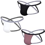 Faringoto Herren Jockstrap Thongs Modal Cross Strap G-String Unterwäsche,...