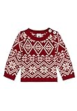Petit Bateau Pull bébé en Laine et Coton à Motifs