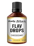 Body Attack Flav Drops®, 50 ml, Cheesecake, Aromatropfen für...