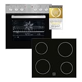 Exquisit Einbauherd-Set Backofen EHE10156-U-020 Set inox |...